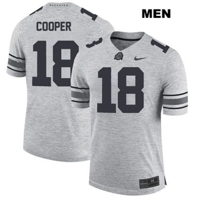 Men's NCAA Ohio State Buckeyes Jonathon Cooper #18 College Stitched Authentic Nike Gray Football Jersey RI20W05GS